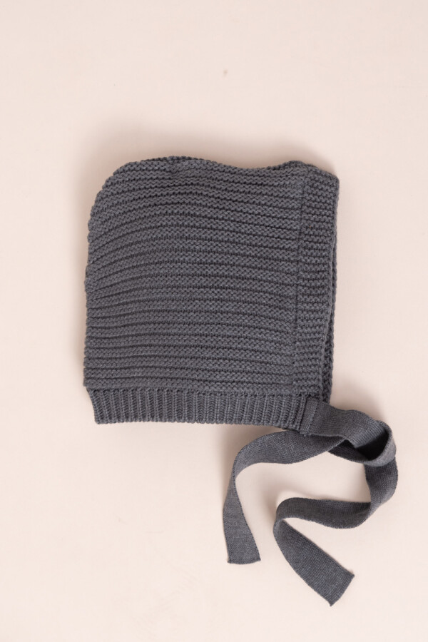 Gorro abrigado con orejas Gris oscuro