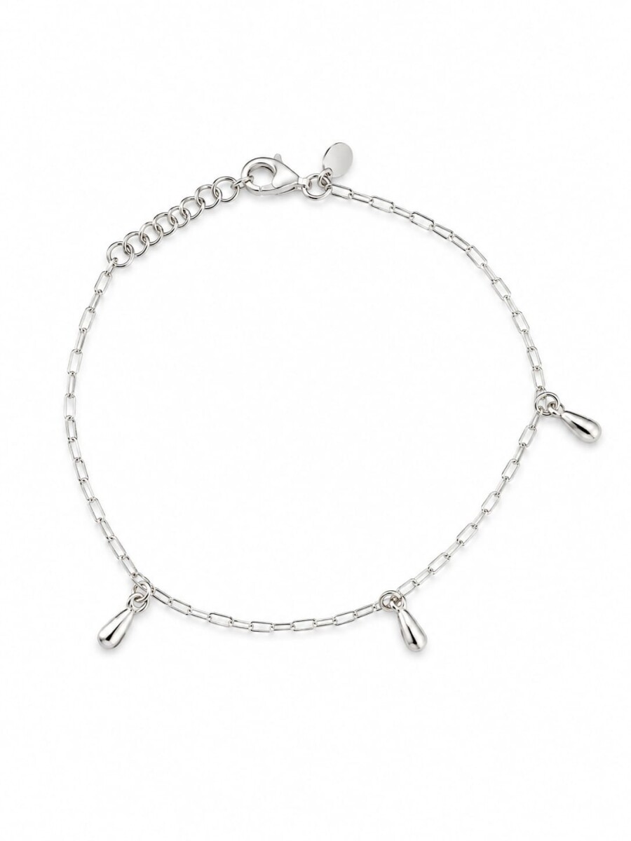 Pulsera con tres colgantes gota 