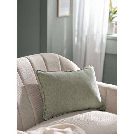 Almohadón HORNFIOL 35x50 chenille verde Verde
