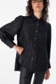 Camisa Twist Negro Shine