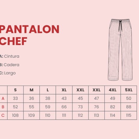 Pantalón chef UW Negro