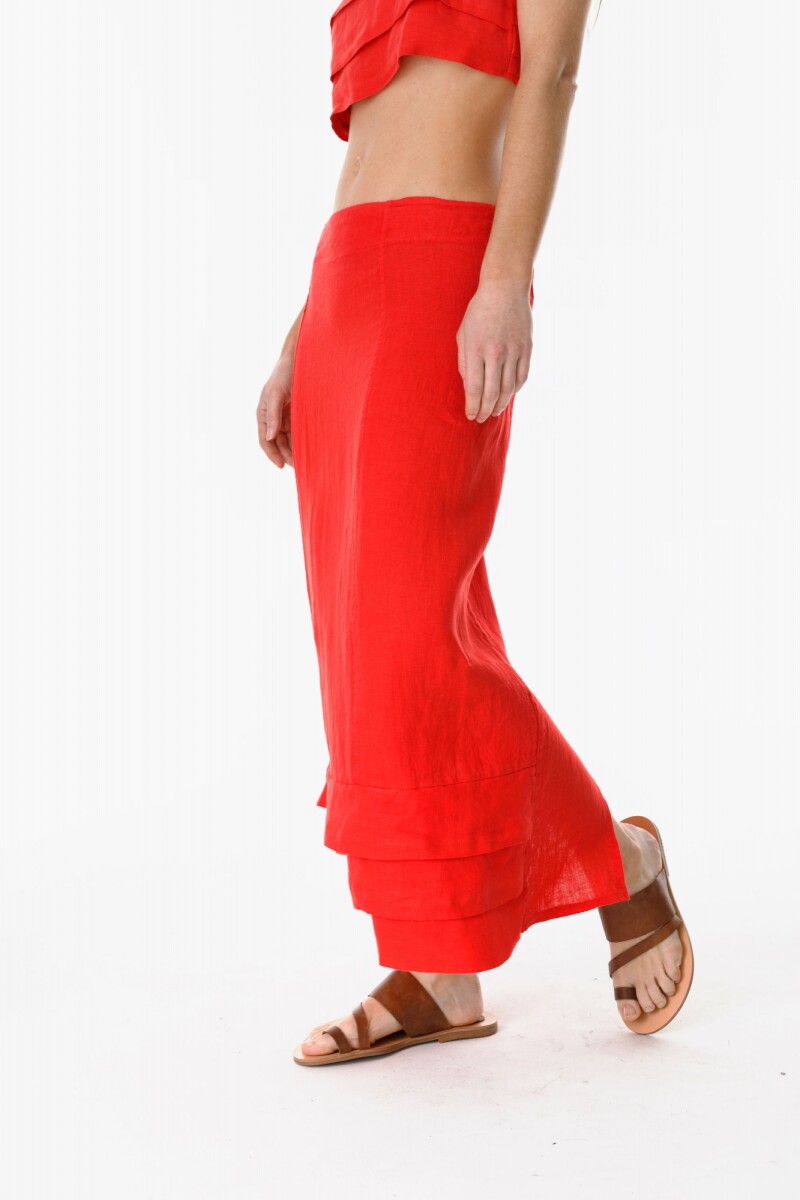 Falda Layers Rojo