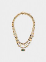 Set De Collares Con Piedras multicolor