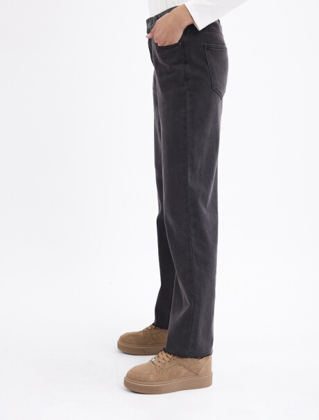 Jean recto Rosa negro