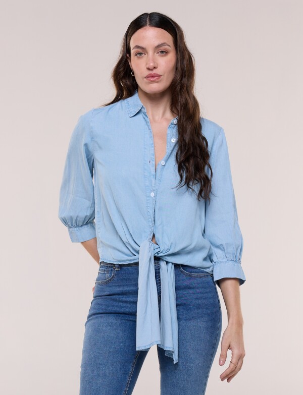 Camisa Lyocell Nudo JEAN CLARO