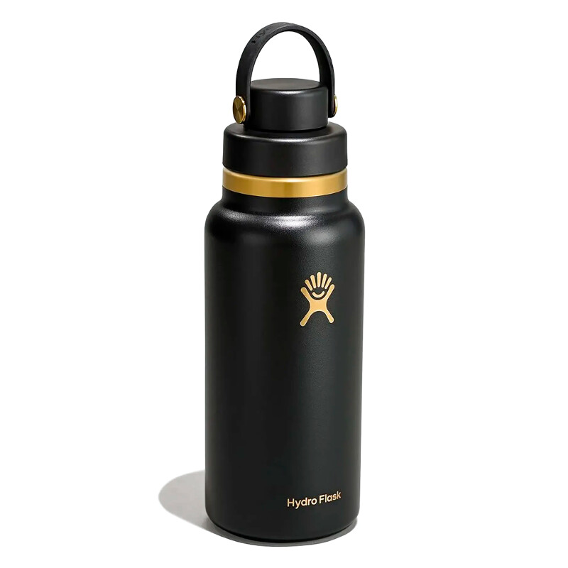 32 oz Wide Mouth with Flex Chug Cap Black Tie