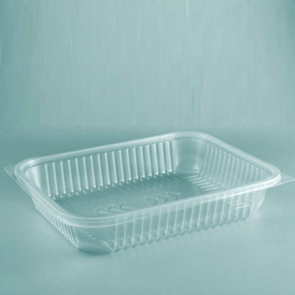 BANDEJA PP RECTANGULAR SIN TAPA 17.9X22.9X4.2 CM. TRANSPARENTE