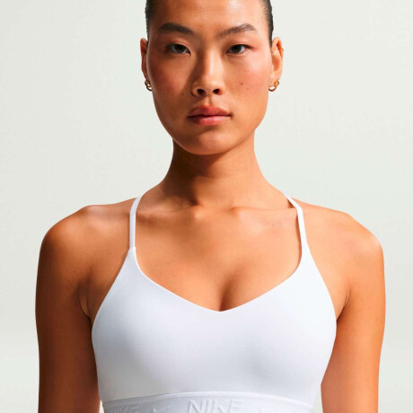 Top Nike Indy Light Support De Mujer Blanco