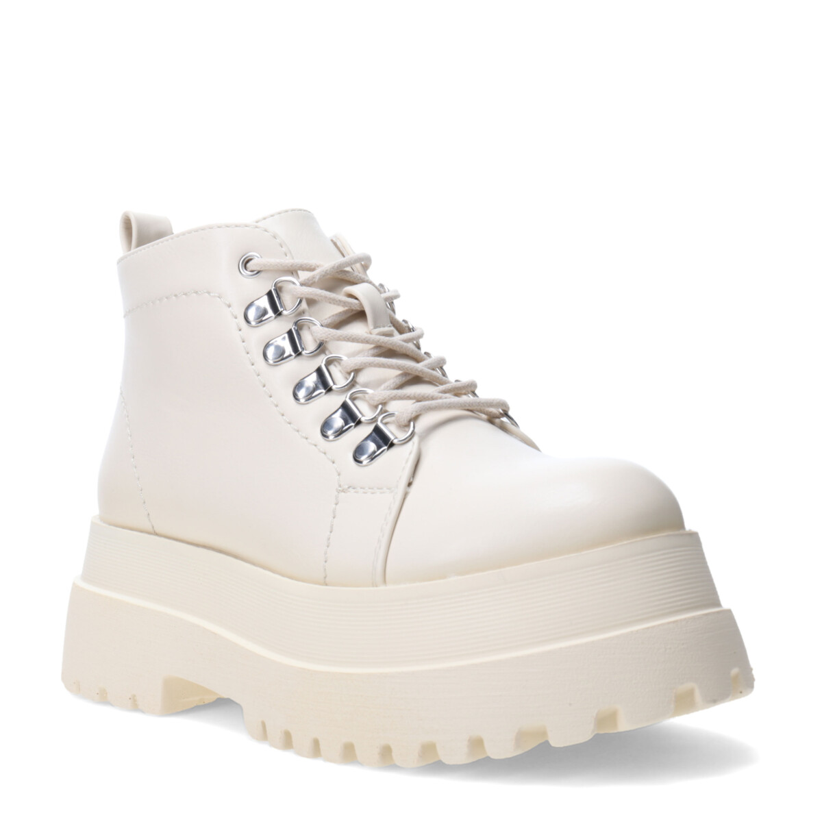Bota de Mujer Miss Carol GALILEA acordonada con plataforma - Blanco Hueso 