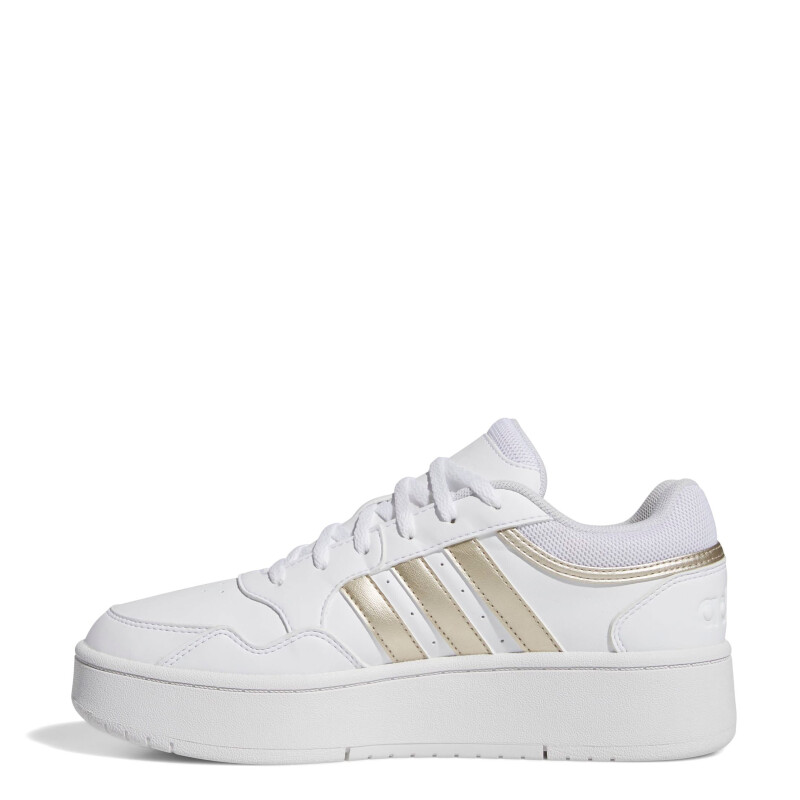Championes de Mujer Adidas Hoops 3.0 Bold Blanco - Dorado