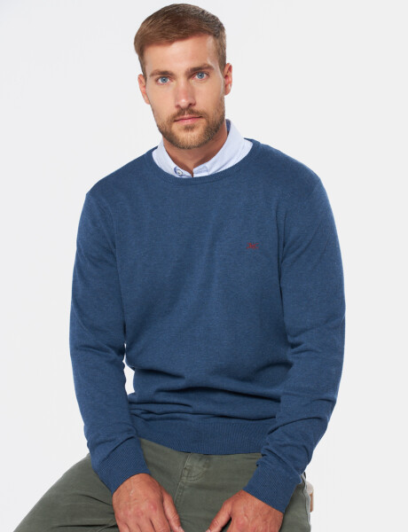 BUZO CUELLO BASE Azul