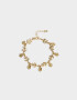 Pulseras Flexibles Flores Pulsera Flexible Con Flores - Dorado