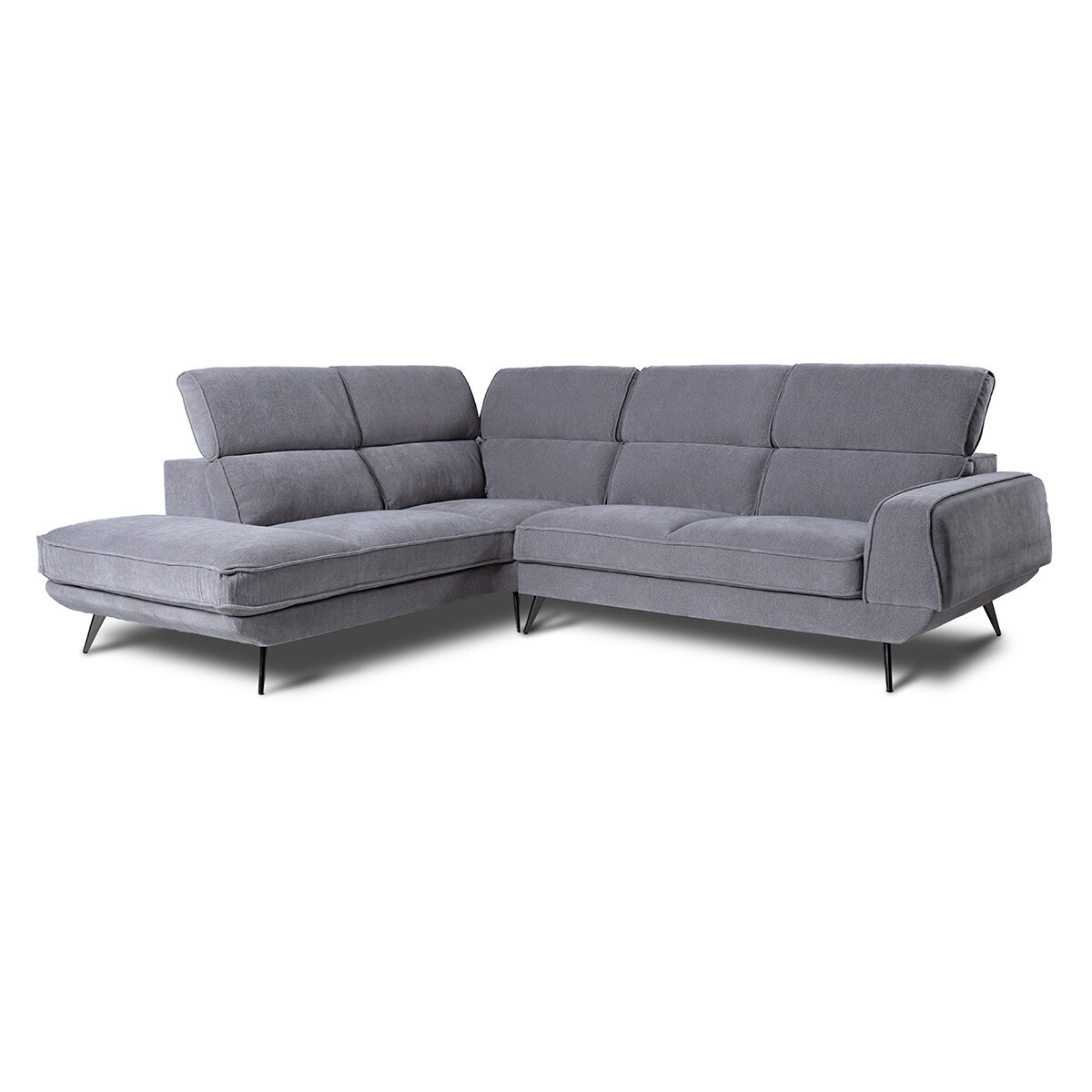 Rinconera Versatile - Tela Microfibra - Chaise Izquierdo - 6686-7 Gris 