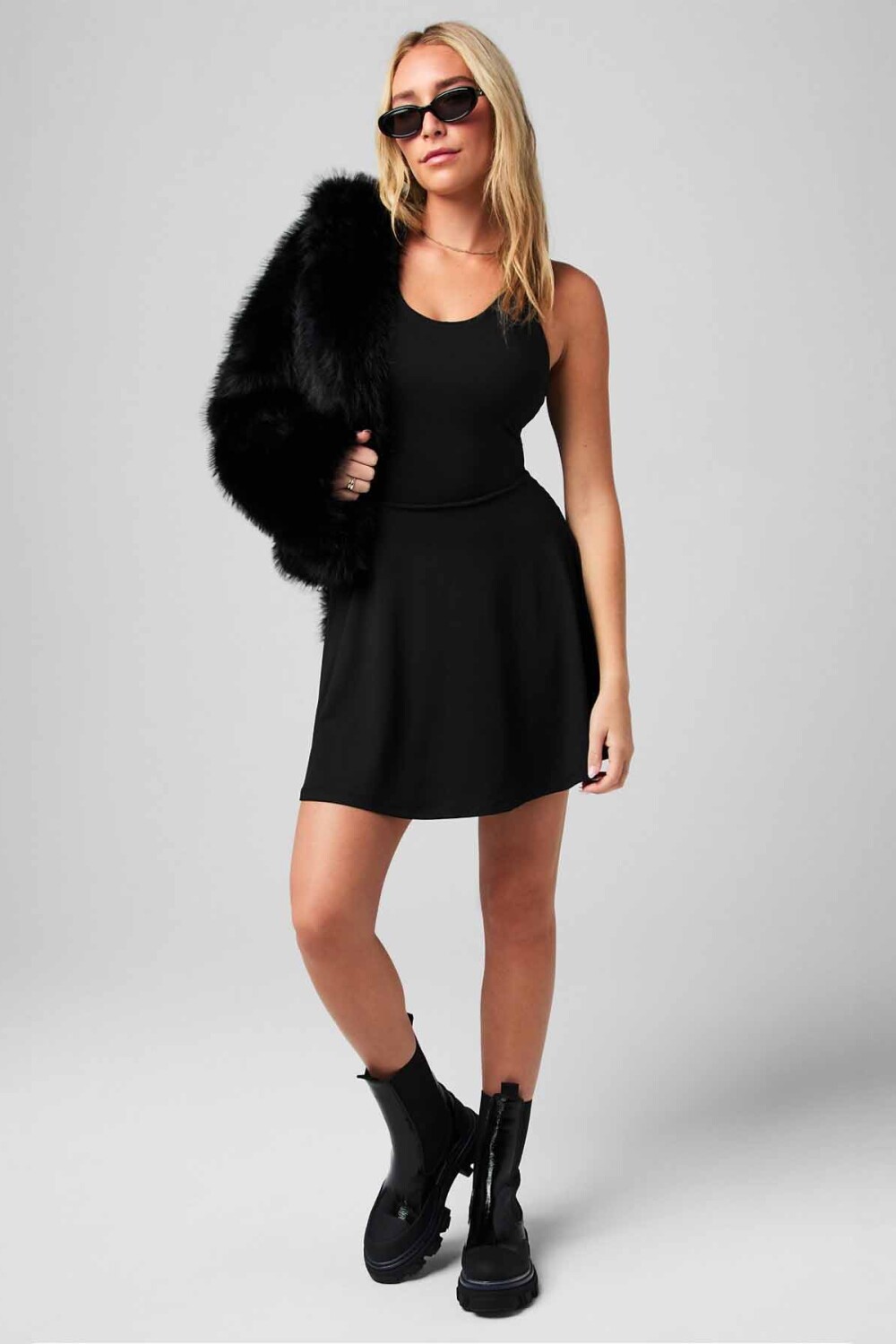 Vestido Boost Performance Dress Classic Mini Mujer Black