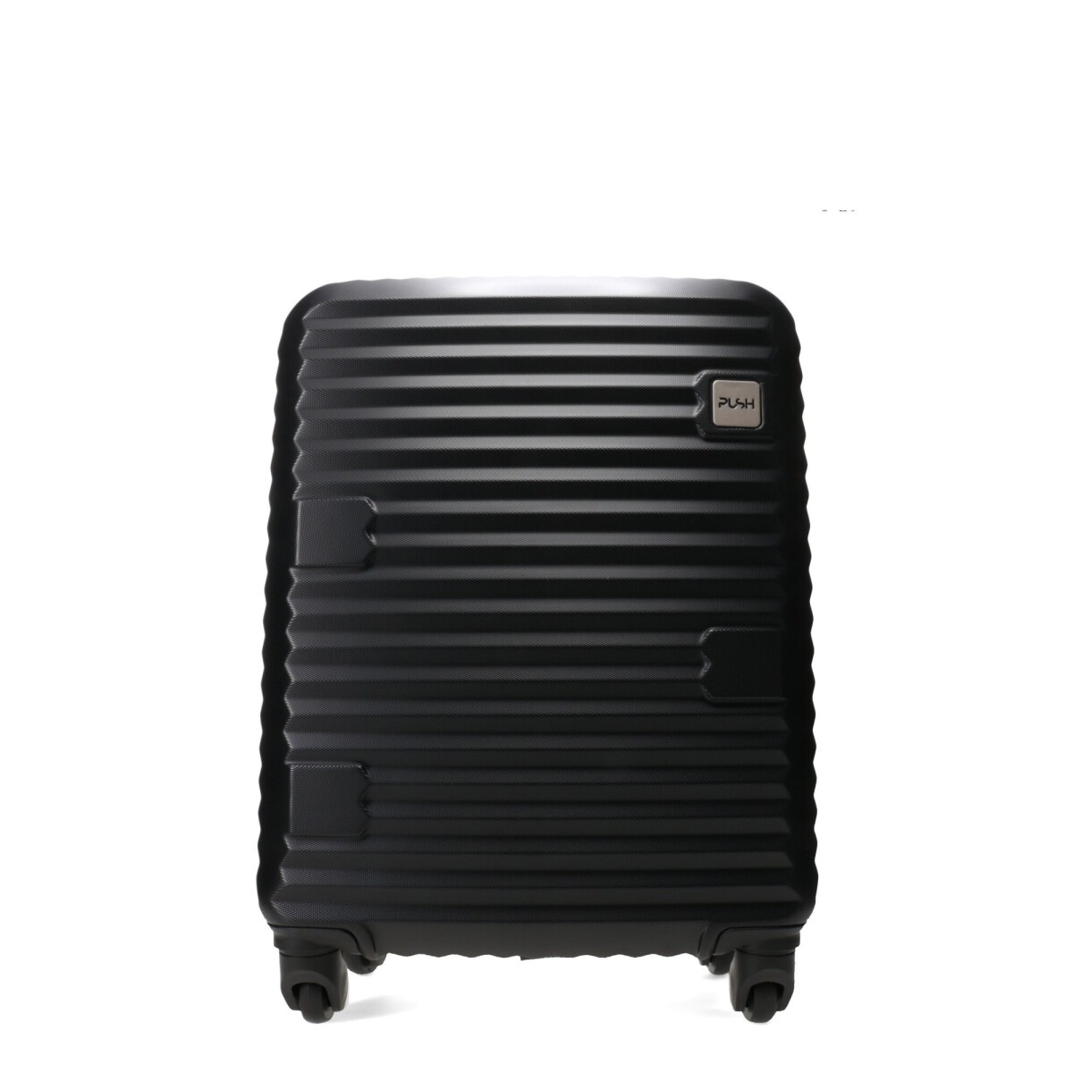 Valija Push Rigida Acanalada - Negro 