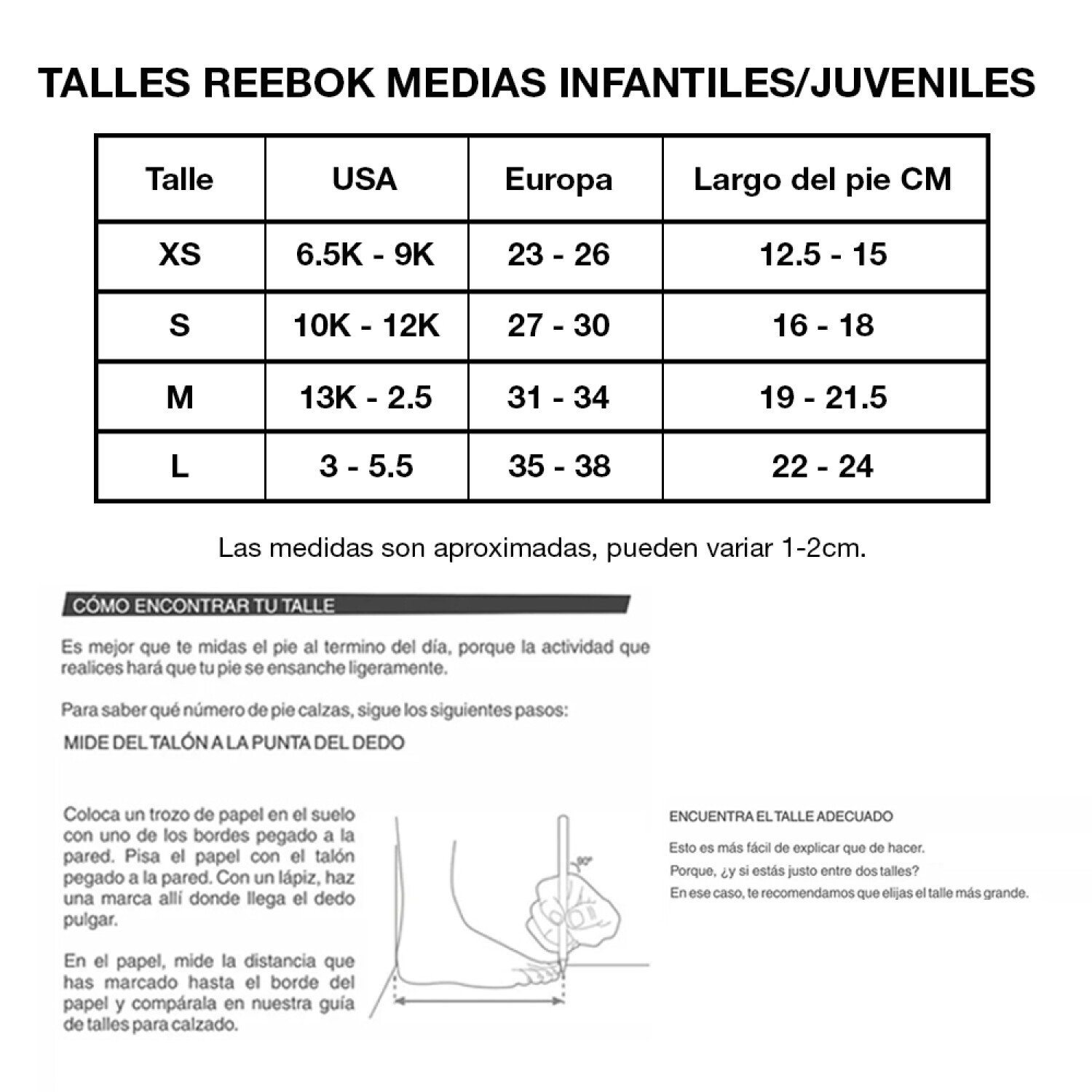 Zapatos reebok talla 26 uruguay online