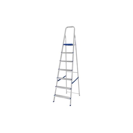 ESCALERA MOR ALUMINIO 7 PELDAÑOS 1.52M ALTURA Sin color