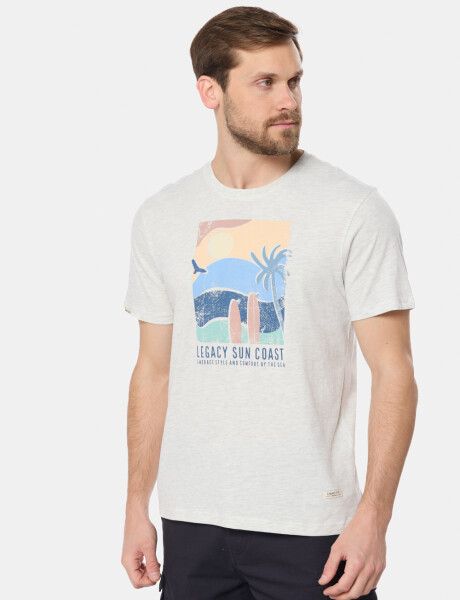 REMERA ESTAMPADA Gris