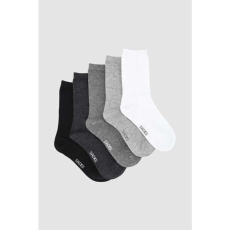 Pack x5 medias lisas infantil jk Variante 26