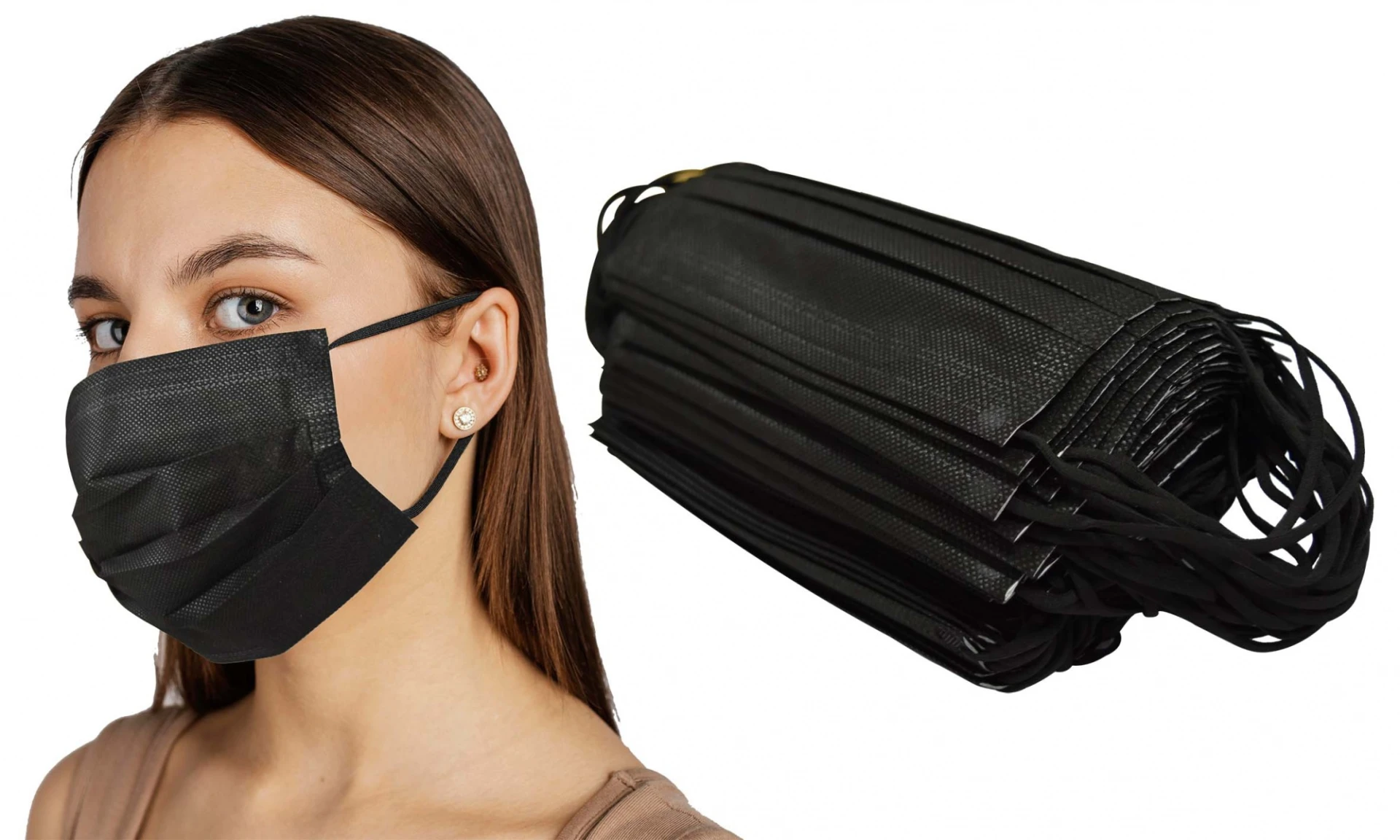 TAPA BOCA DESC. NEGRO X 50 PC 