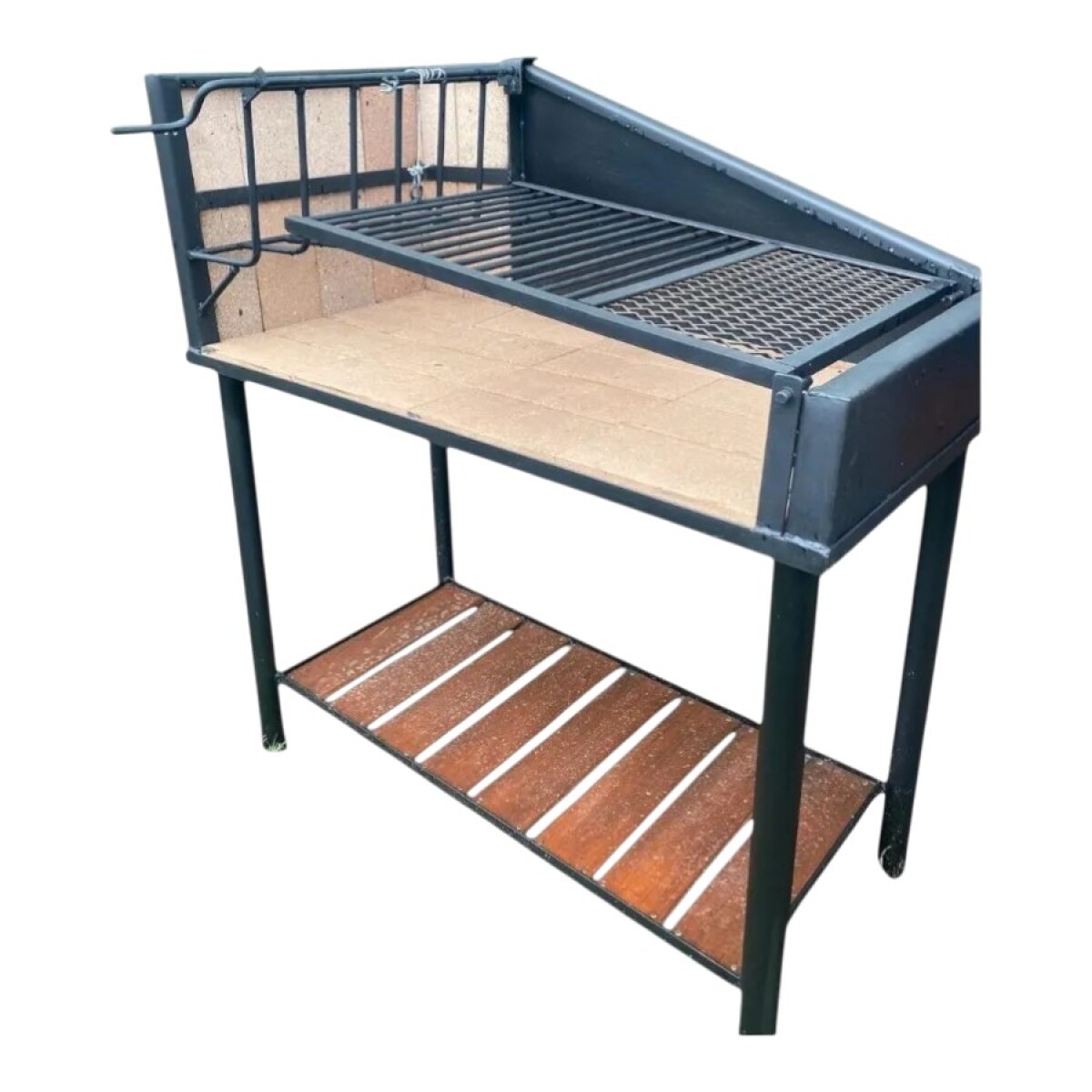 Parrillero Metálico 100x50 c/ Elevador y Refractarios 