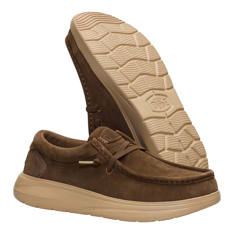 Wally COMF Suede - Hombre Teak Brown/incense