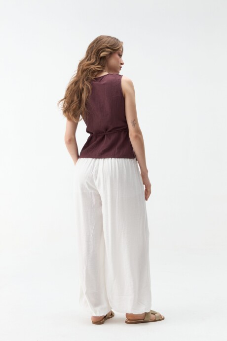 PANTALÓN BABUCHA ALBIA Blanco