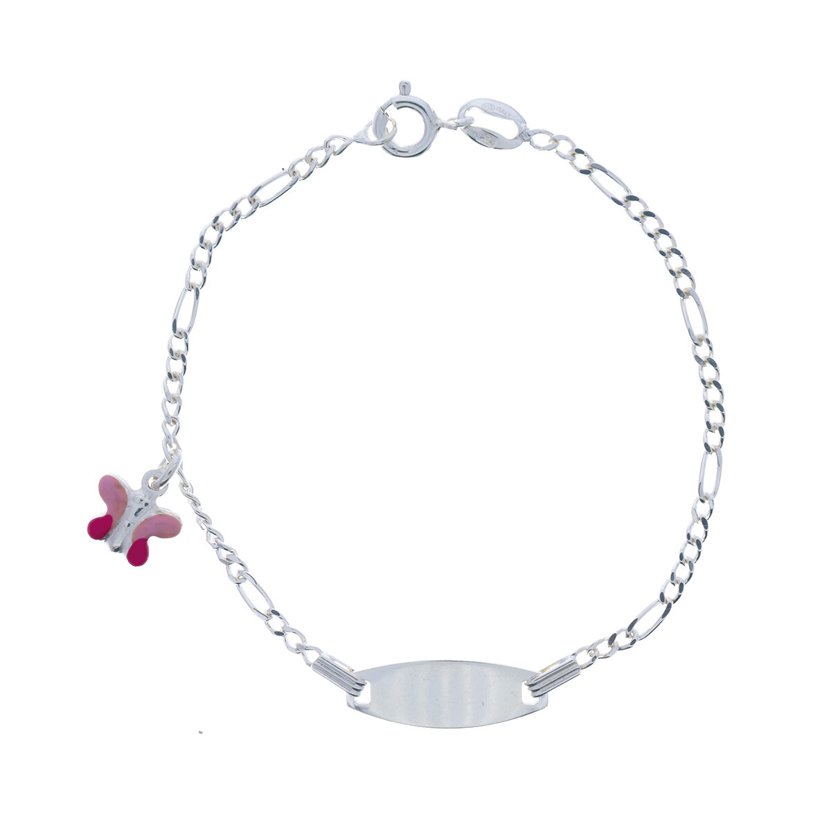 Pulsera de identidad de plata 925 niña. 