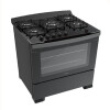 COCINA JAMES C 805 V - NEGRO -5 H Mesada Vidrio Sin color