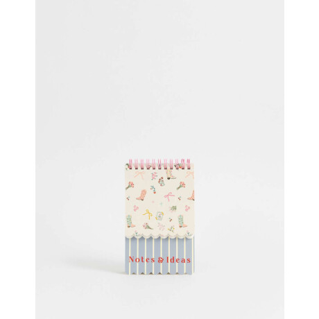 Memo Espiralado Estampado Combinacion Multicolor