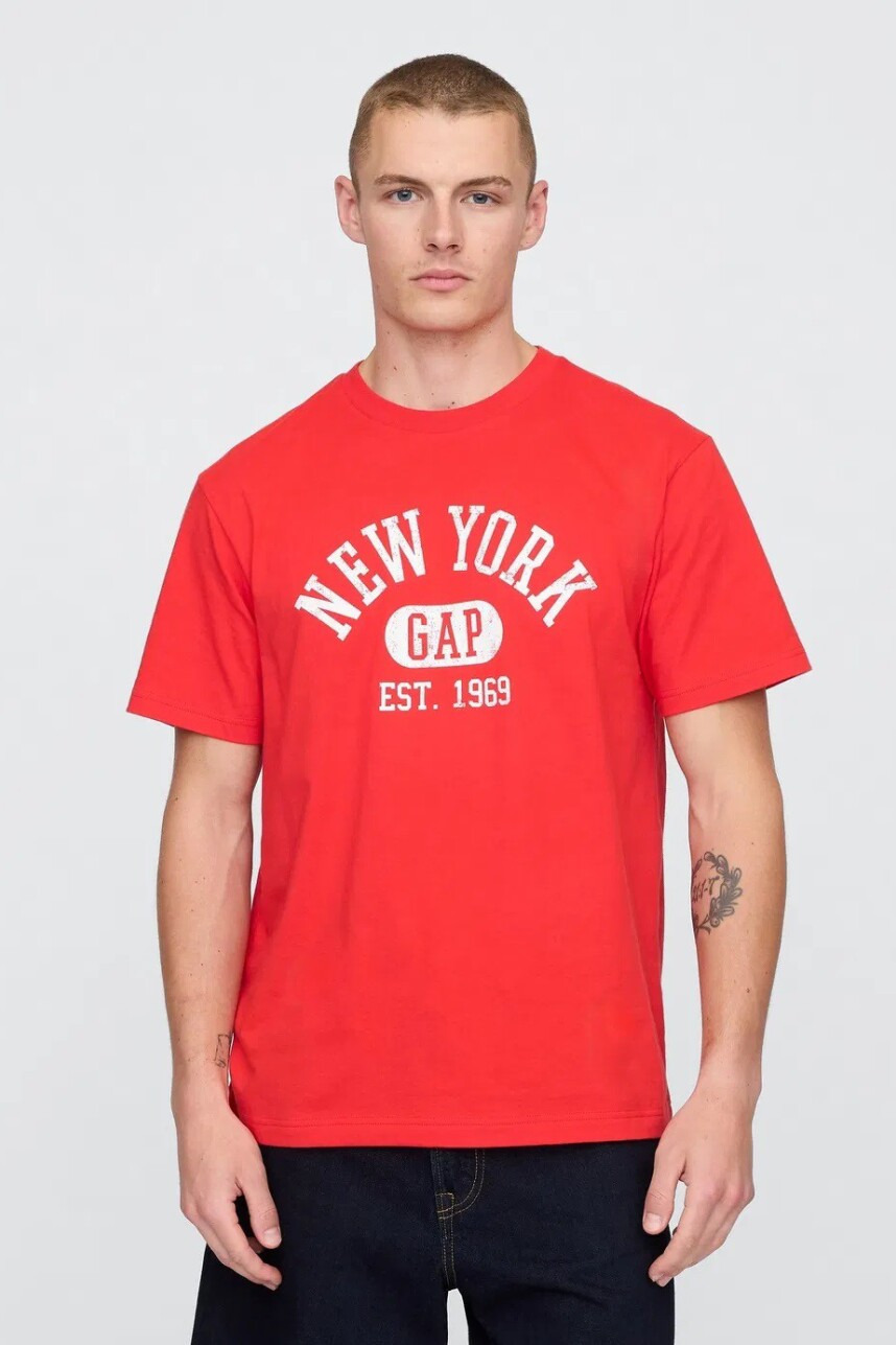 Remera Gráfico Hombre Poster Red