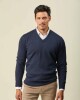 Buzo Lambswool Escote V Marino