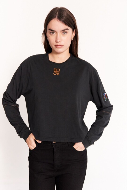 Remera Patch Negro