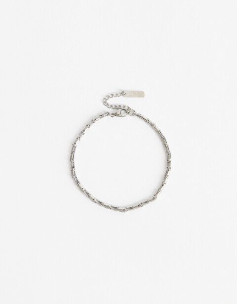 Pulseras Flexibles Color Pulsera De Acero Men´s Collection - Plateado