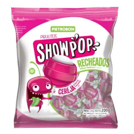 Chupetin relleno Showpop 480g/24 unidades Cereza Chupetin relleno Showpop 480g/24 unidades Cereza