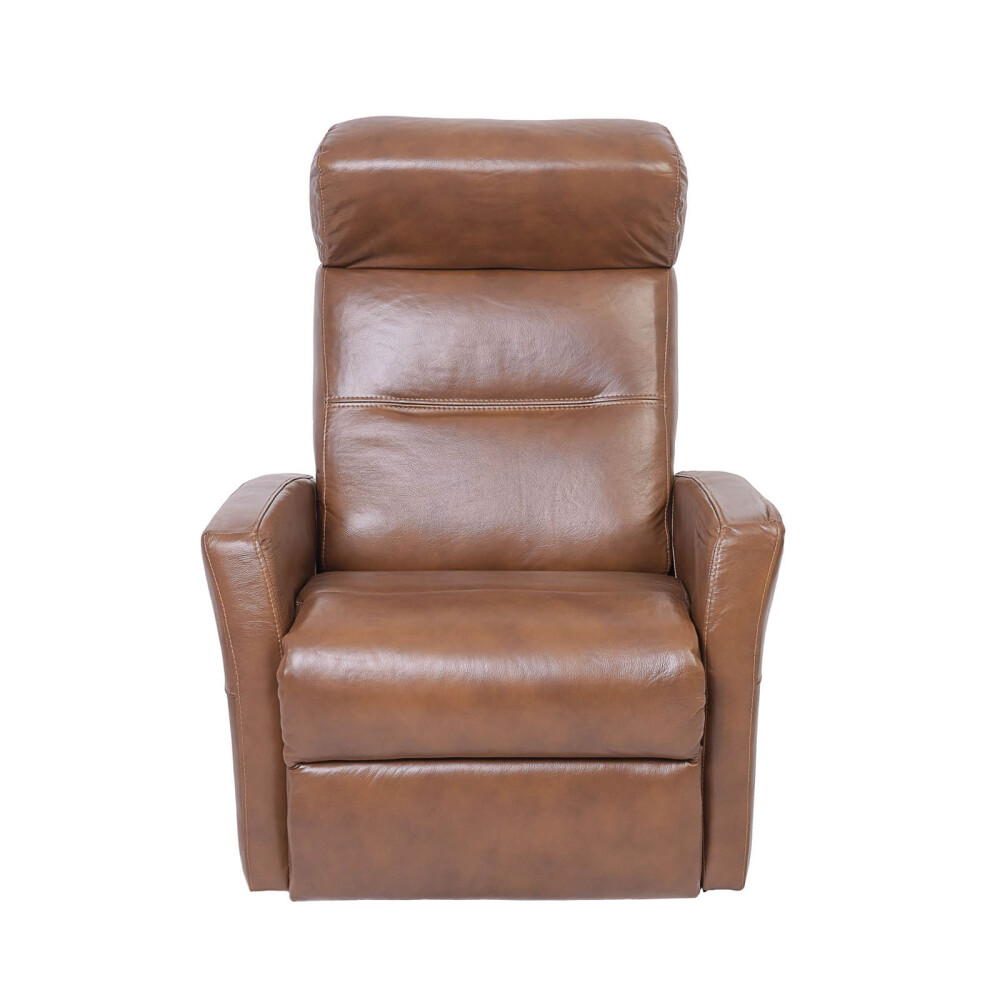 RECLINABLE CUERO MARRON AOI