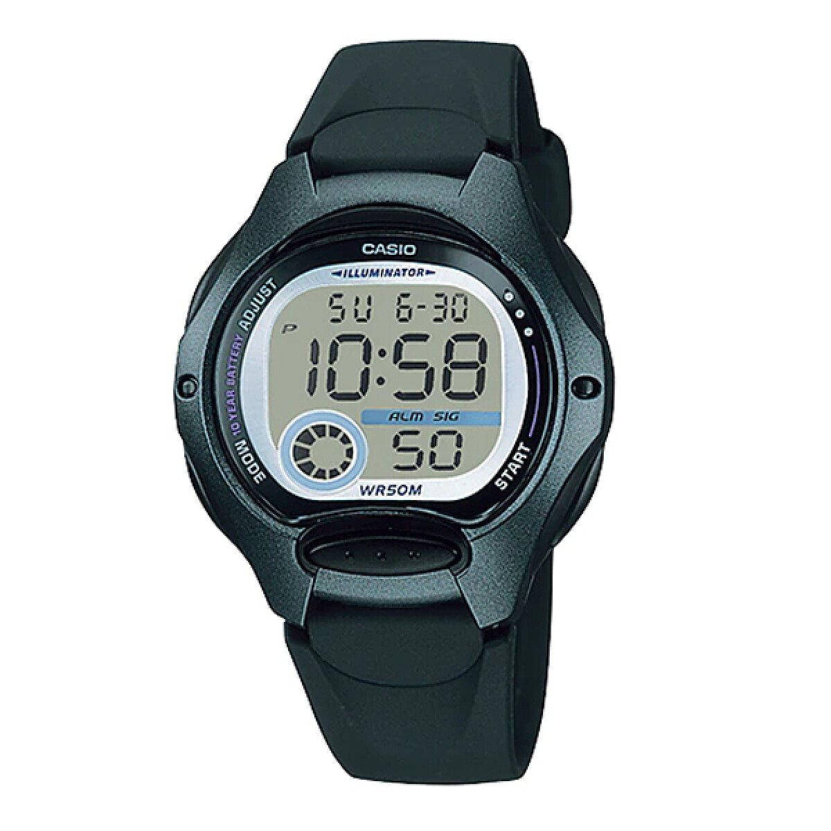 Reloj CASIO LW200-1BVDF en Resina Negro Esfera 34mm 