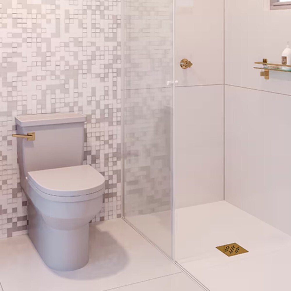 ELLEVE Receptaculo cuadrado 100mm dorado Elleve Receptaculo Cuadrado 100mm Dorado