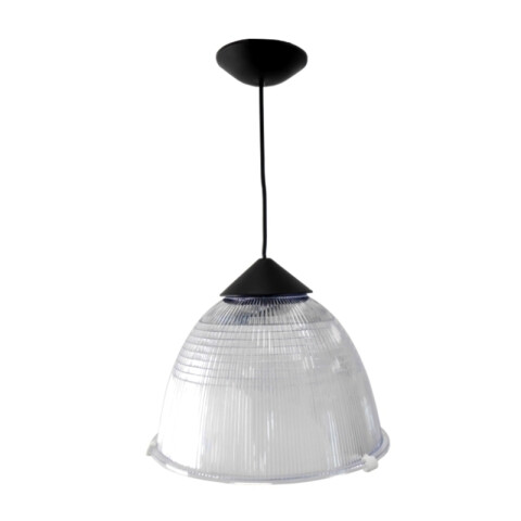 Lámpara campana LED policarbonato transp. Ø31cm LD0560