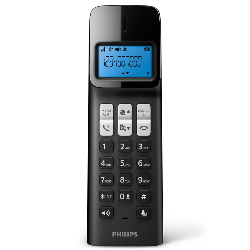 Teléfono inalámbrico Philips D1311B/77 Teléfono inalámbrico Philips D1311B/77