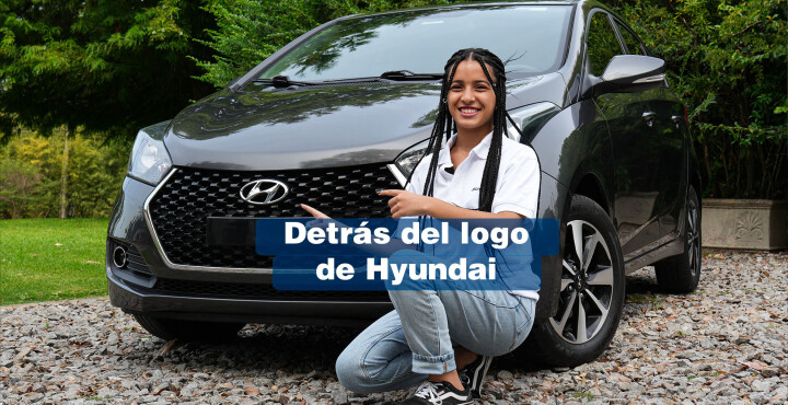 Detrás del logo de Hyundai