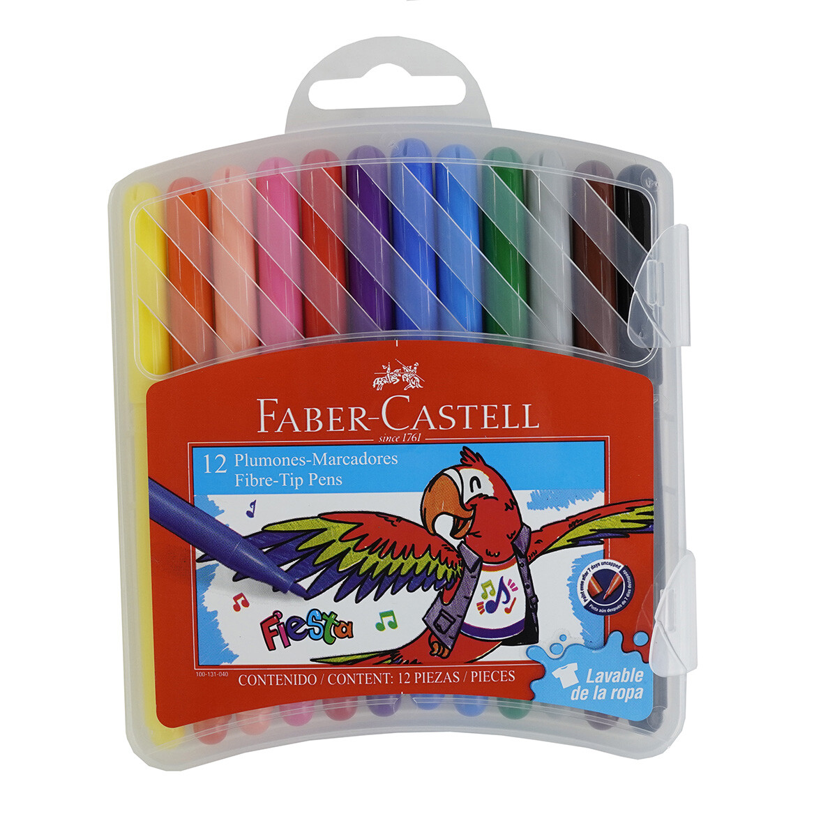 MARCADORES FINOS FABER ESTUCHE X12 