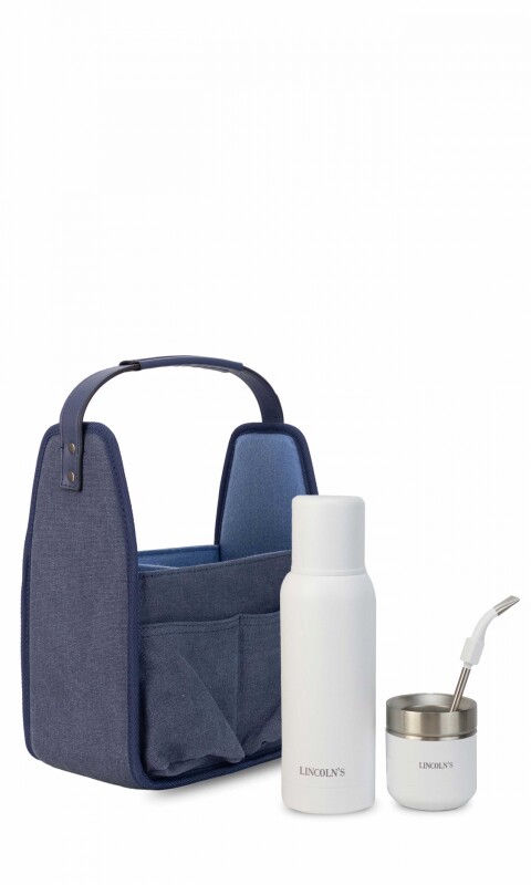 SET MATERO NAMIBIA AZUL C/BLANCO