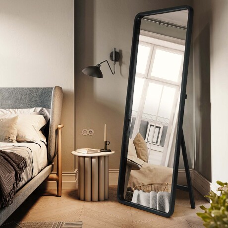 ESPEJO DE PIE MADERA NEGRO SLV-501