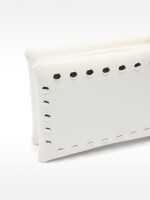 Bolso Bandolera Doble Con Tachuelas blanco