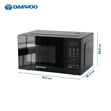 Microondas digital Daewoo | 20 Lts | Potencia 700w | Color negro Microondas digital Daewoo | 20 Lts | Potencia 700w | Color negro