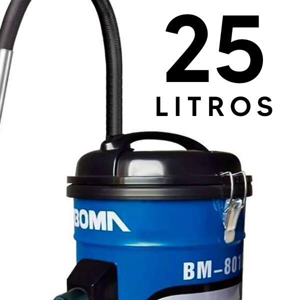 Aspiradora Industrial Boma Bm-801a 3200w 25 L ASPIRADORA BIDON BOMA BM-801A AZUL