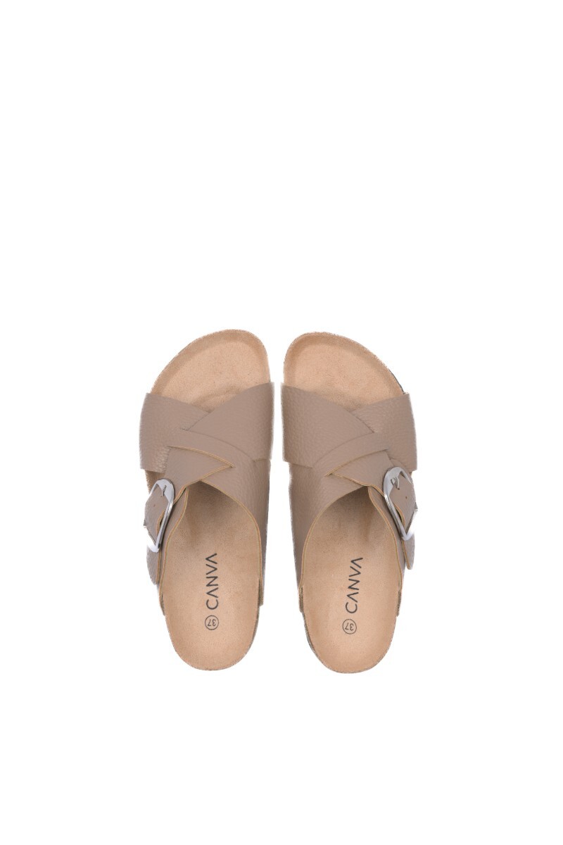 Sandalia Leonor Beige