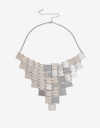Collares Cortos Metal Collares Cortos, Statement Night - Plateado Rodio