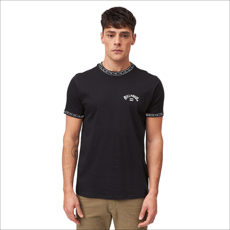 Remera Billabong Collar Wave Barrel - Negro Remera Billabong Collar Wave Barrel - Negro